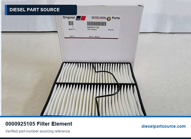 MTU 396 Parts | 0000925105 | FILTER ELEMENT