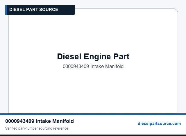 MTU 396 ENGINE PARTS | 0000943409 | INTAKE MANIFOLD