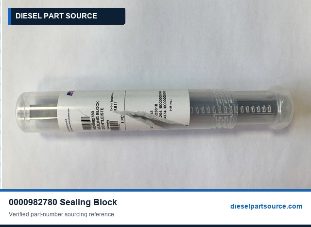 MTU 595 Parts | 0000982780 | SEALING BLOCK