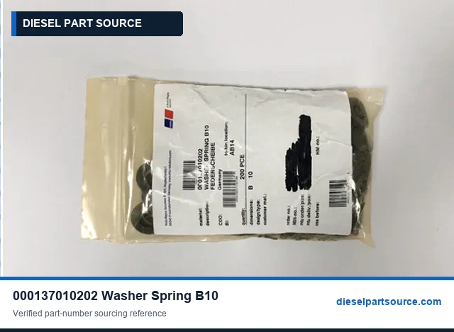 MTU 956/1163 PARTS | 000137010202 | WASHER SPRING B10