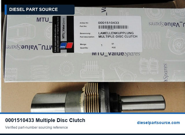 MTU 396 Parts | 0001510433 | MULTIPLE-DISC CLUTCH
