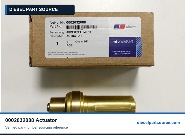 MTU 956/1163 Parts | 0002032088 | ACTUATOR