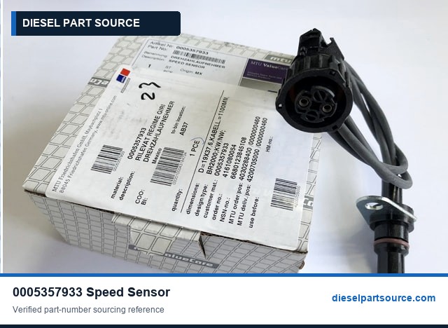 MTU 2000 Parts | 0005357933 | SPEED SENSOR