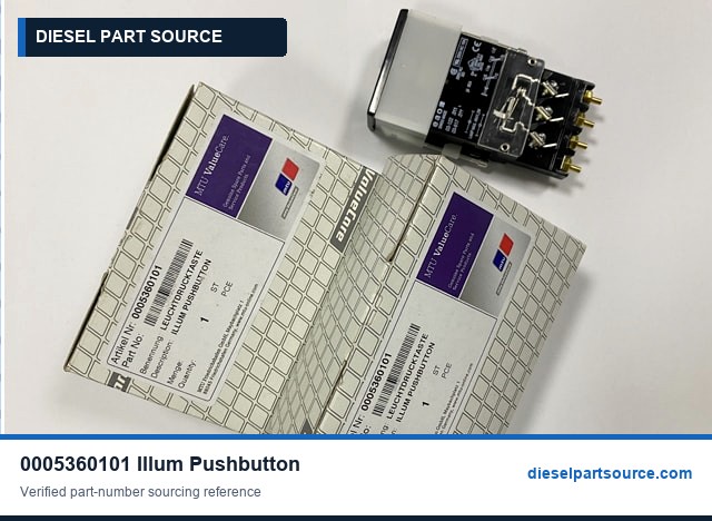 MTU 396 Parts | 0005360101 | ILLUM PUSHBUTTON