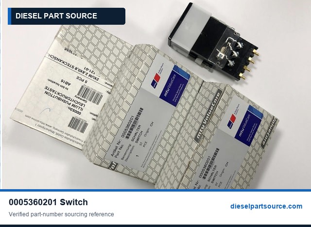 MTU 396 Parts | 0005360201 | SWITCH