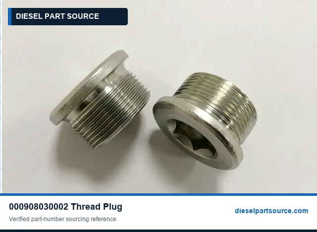 MTU 4000 PARTS | 000908030002 | THREAD PLUG