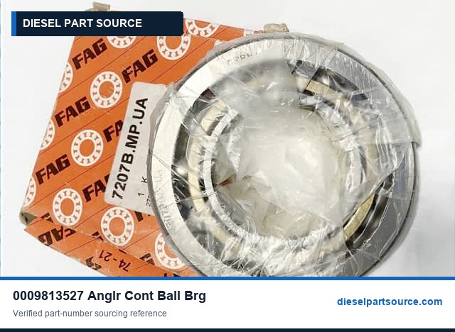 MTU 396 Parts | 0009813527 | ANGLR-CONT BALL BRG