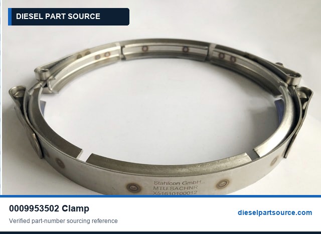 MTU 2000 Parts | 0009953502 | CLAMP