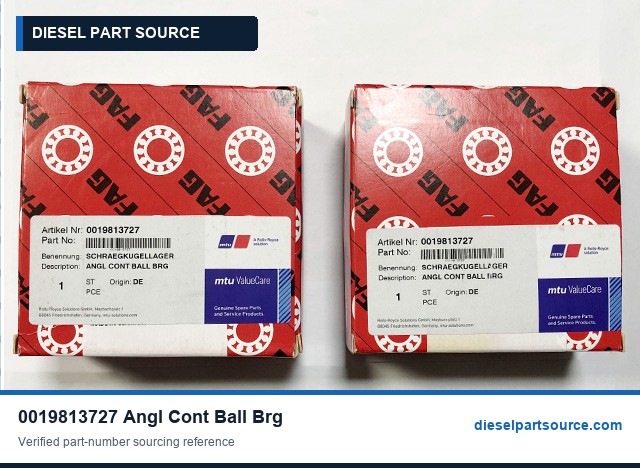 MTU 956/1163 Parts | 0019813727 | ANGL CONT BALL BRG
