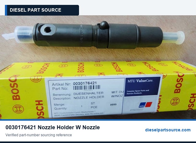 MTU 183 Parts | 0030176421 | NOZZLE HOLDER W/NOZZLE