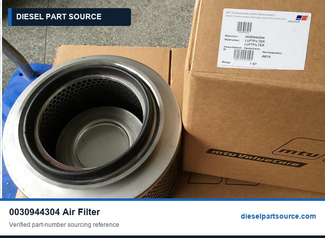 MTU 396 Parts | 0030944304 | AIR FILTER