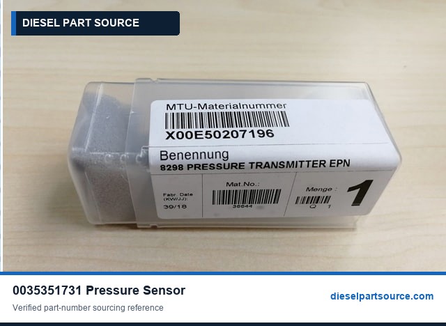 MTU 2000 Parts | 0035351731 | PRESSURE SENSOR