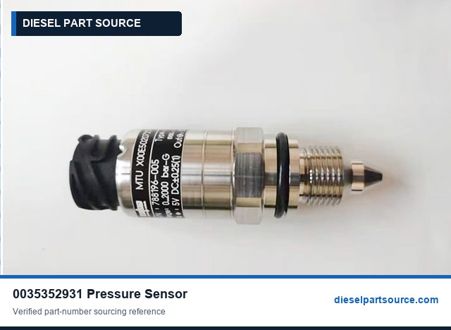 MTU 2000 Parts | 0035352931 | PRESSURE SENSOR