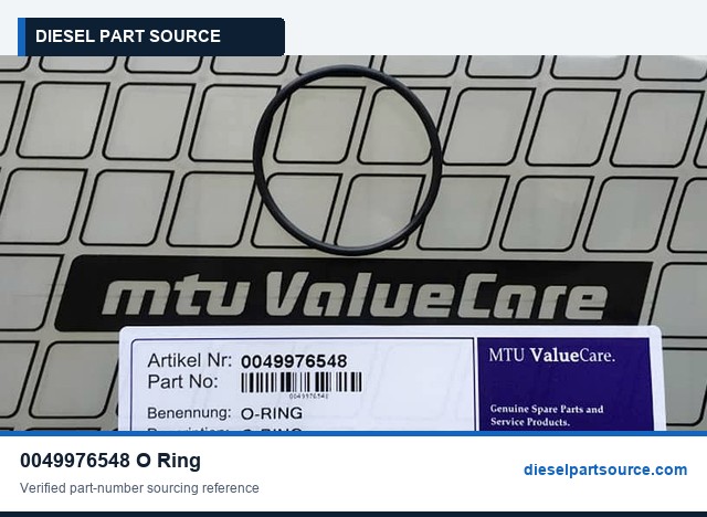 MTU 183 Parts | 0049976548 | O-RING