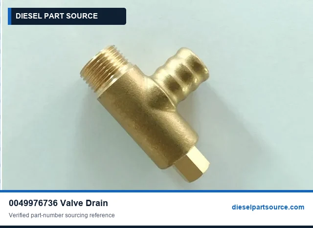MTU 4000 PARTS | 0049976736 | VALVE DRAIN