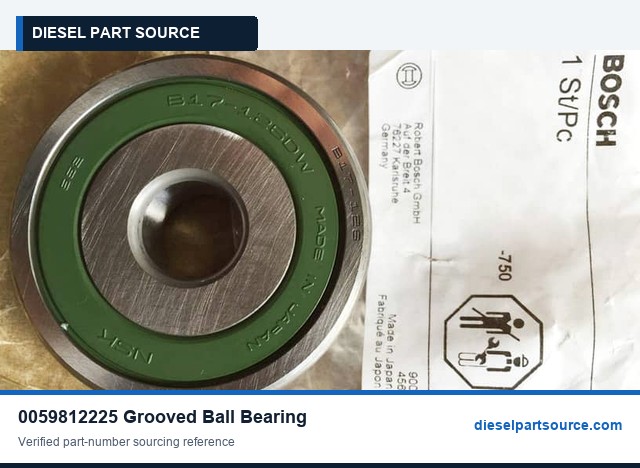 MTU 183 Parts | 0059812225 | GROOVED BALL BEARING