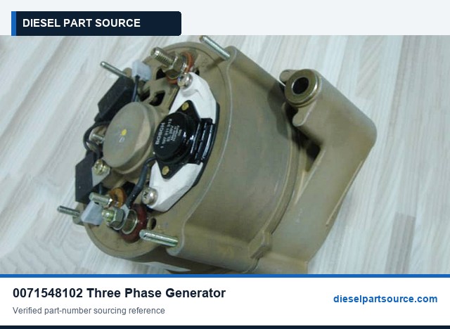 MTU 183 Parts | 0071548102 | THREE-PHASE GENERATOR