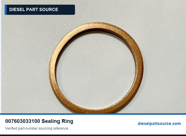 MTU 1163 Parts | 007603033100 | SEALING RING