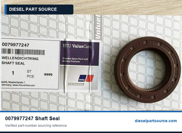MTU 396 Parts | 0079977247 | SHAFT SEAL