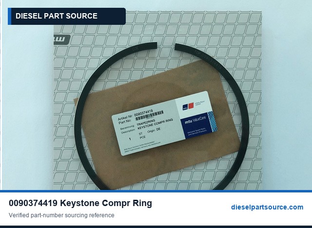 MTU 4000 GAS PARTS | 0090374419 | KEYSTONE COMPR RING