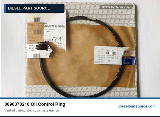 MTU 595 Parts | 0090378218 | OIL CONTROL RING WITH SPRING