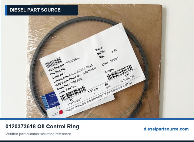 MTU 4000 Parts | 0120373618 | OIL CONTROL RING