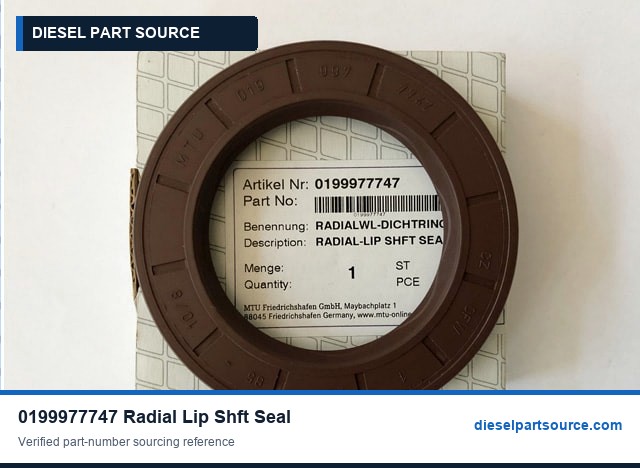 MTU 956/1163 Parts |0199977747 | RADIAL-LIP SHFT SEAL