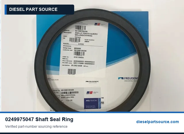 MTU 2000 PARTS | 0249975047 | SHAFT SEAL RING