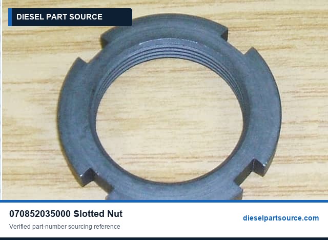 MTU 396 Parts | 070852035000 | SLOTTED NUT