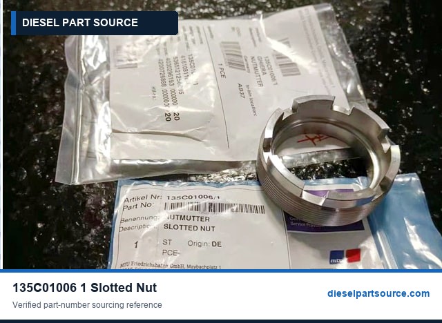 MTU 538 Parts | 135C01006/1 | SLOTTED NUT