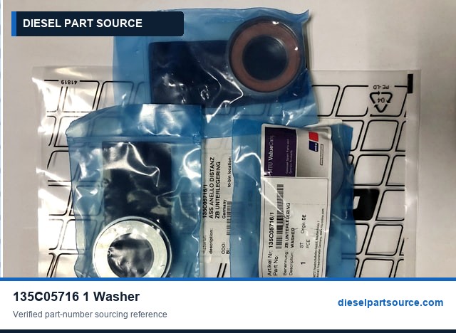 MTU 538 Parts | 135C05716/1 | WASHER