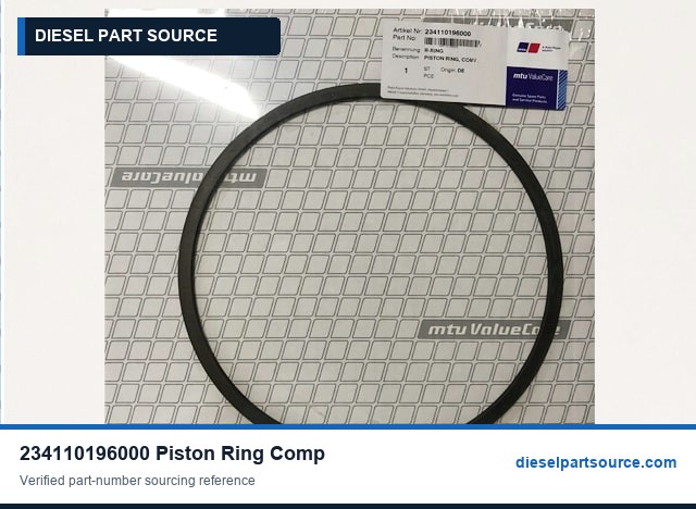 MTU 2000 Parts | 234110196000 | PISTON RING, COMP.