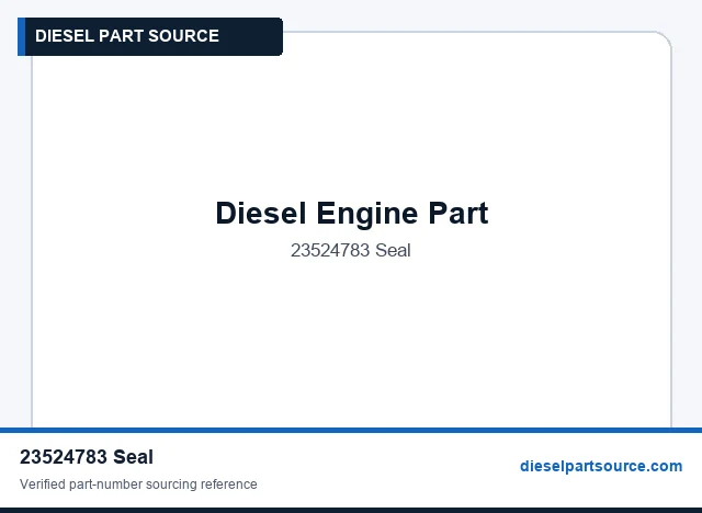 MTU 4000 PARTS | 23524783 | SEAL