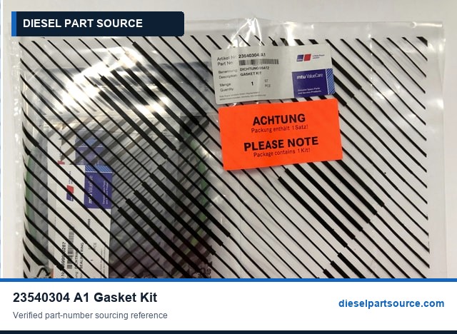 MTU 4000 Parts | 23540304/A1 | GASKET KIT