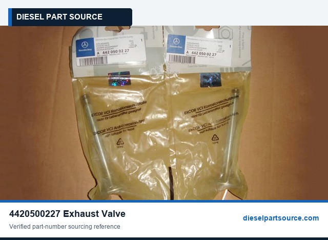 MTU 183 Parts | 4420500227 | EXHAUST VALVE