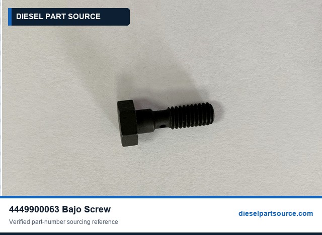 MTU 183 ENGINE PARTS |4449900063 | BAJO SCREW