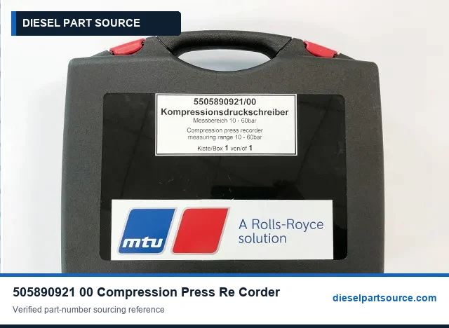 MTU Specialized Tools 505890921/00 COMPRESSION PRESS RE CORDER