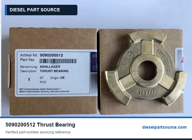 MTU 2000 Parts | 5090200512 | THRUST BEARING