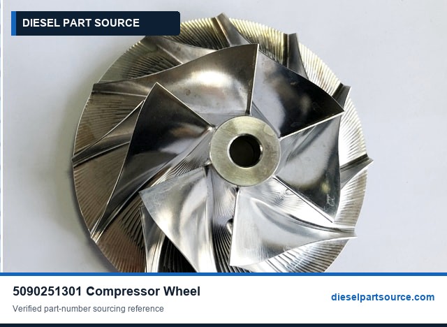 MTU 2000 Parts | 5090251301 | COMPRESSOR WHEEL