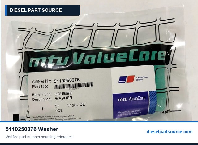 MTU 956/1163 Parts |5110250376 | WASHER