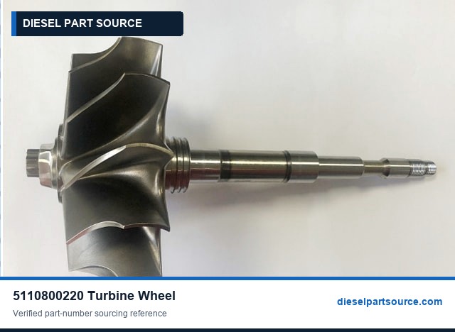 MTU 396 Parts | 5110800220 | TURBINE WHEEL