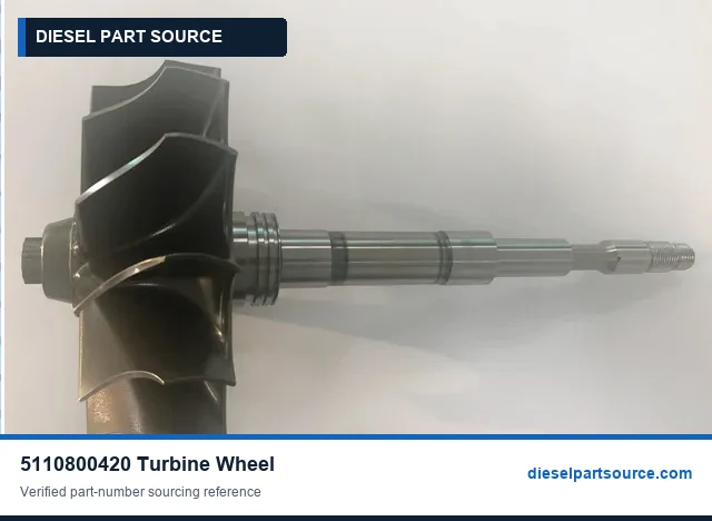 MTU 396 PARTS | 5110800420 | TURBINE WHEEL
