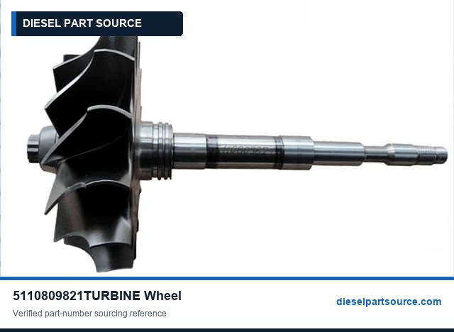 MTU 396 Parts | 5110809821 | TURBINE WHEEL
