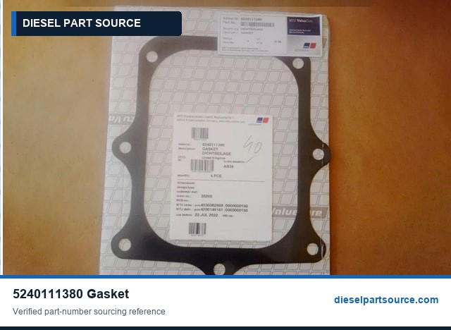 MTU 4000 Parts | 5240111380 | GASKET