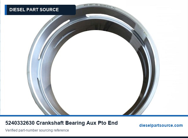 MTU 4000 Parts | 5240332630 | CRANKSHAFT BEARING AUX PTO END