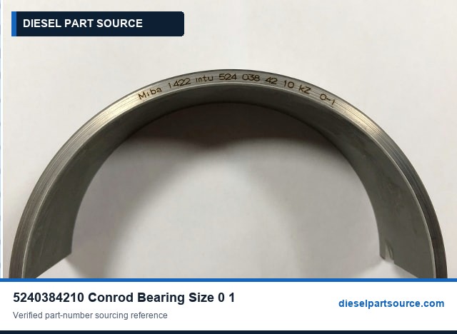 MTU 4000 Parts | 5240384210 | CONROD BEARING SIZE 0-1