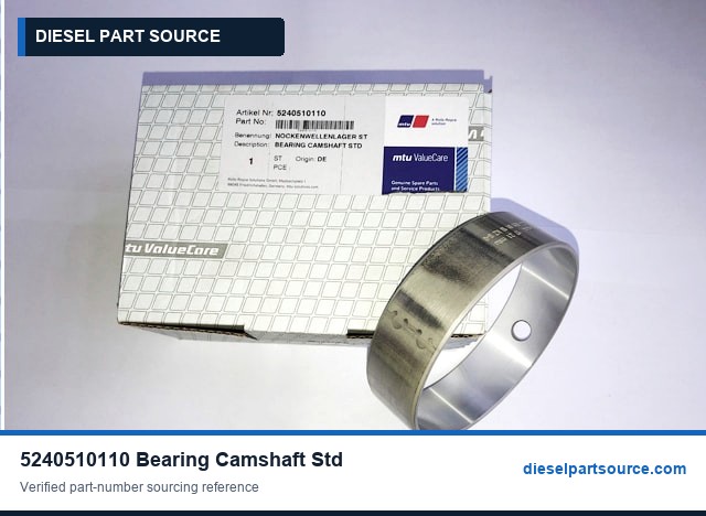 MTU 4000 Parts | 5240510110 | BEARING CAMSHAFT STD