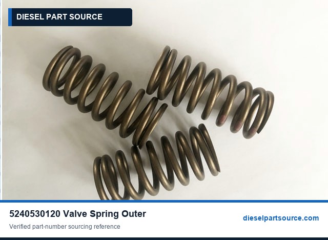MTU 4000 Parts | 5240530120 | VALVE SPRING OUTER