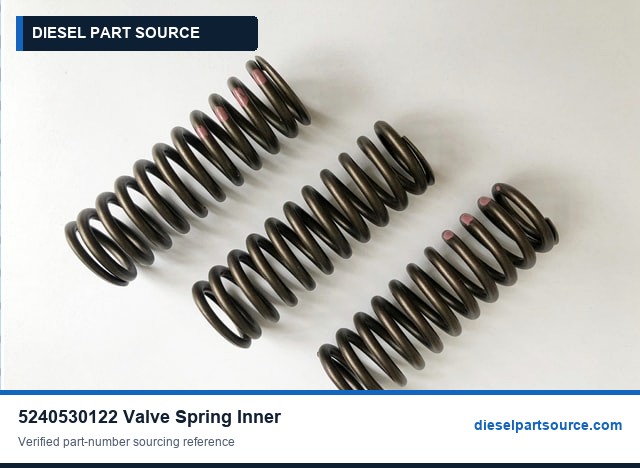 MTU 4000 Parts | 5240530122 | VALVE SPRING INNER