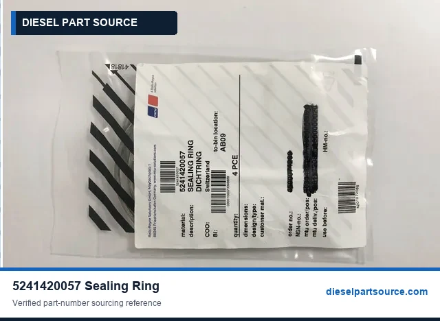 MTU 4000 ENGINE PARTS | 5241420057 | SEALING RING